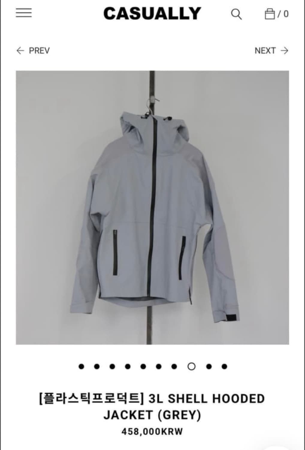 플라스틱프로덕트 3L shell hooded jacket 상품이미지5
