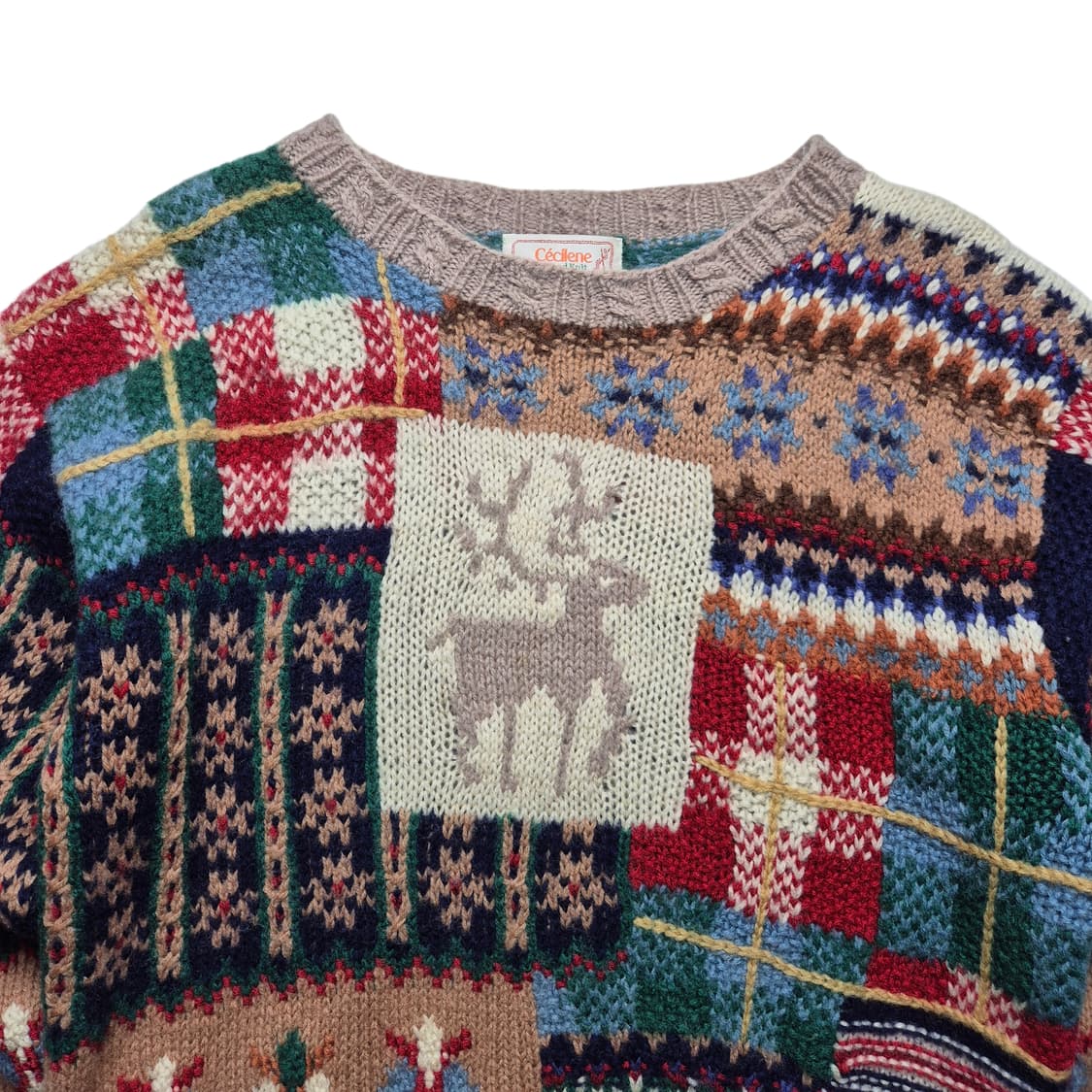 [M] 빈티지 노르딕 핸드메이드 니트 상품이미지3