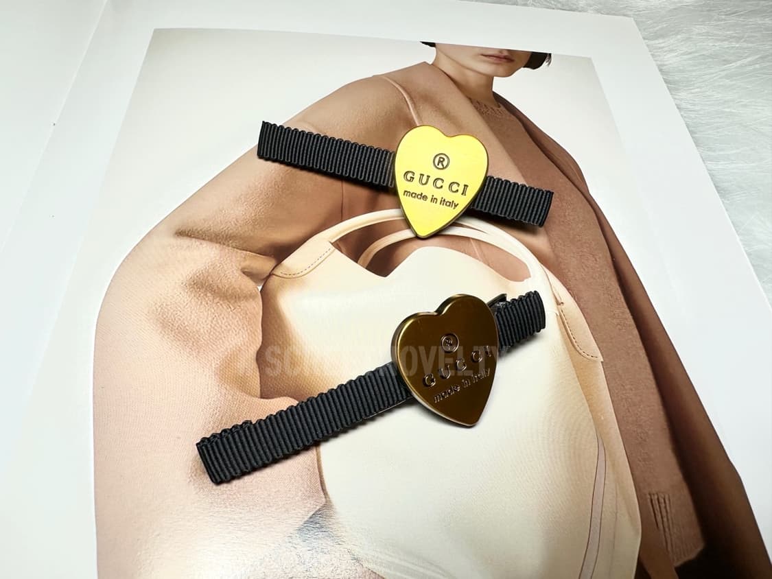 구찌 빈티지 헤어핀 골드 상품이미지7