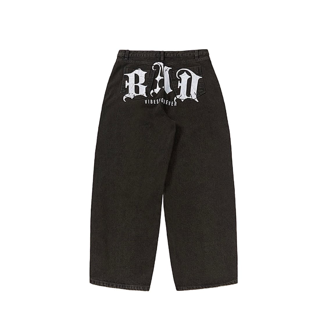 (1회착 택포가격) 베리드얼라이브 BA BAD 데님 팬츠 블랙 L 상품이미지1