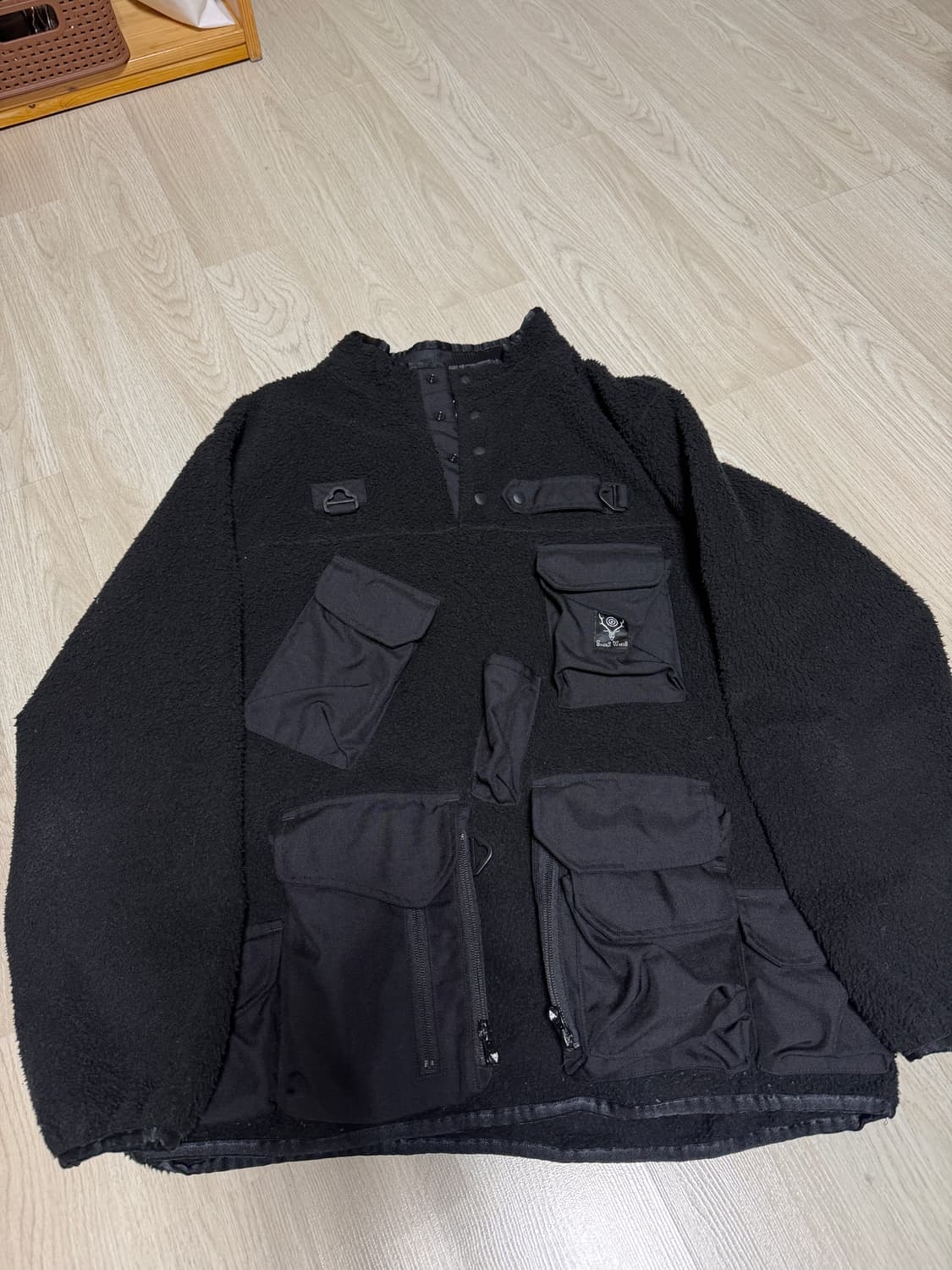 SOUTH2 WEST8 텐카라 트라우트 풀오버 후리스 자켓 블랙 상품이미지2