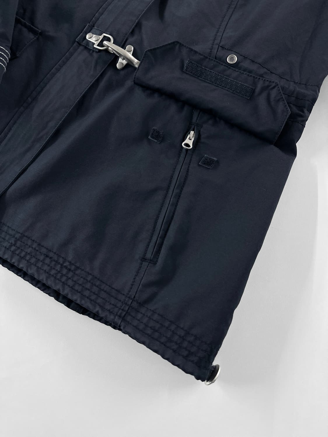 00s 빈티지 에디바우어 네이비 후드 파이어맨 토글 자켓 상품이미지9