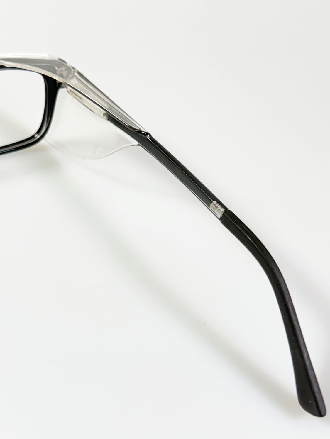 90s 유로피안 블랙 뿔테 스퀘어 쉴드 빈티지 안경 상품이미지6