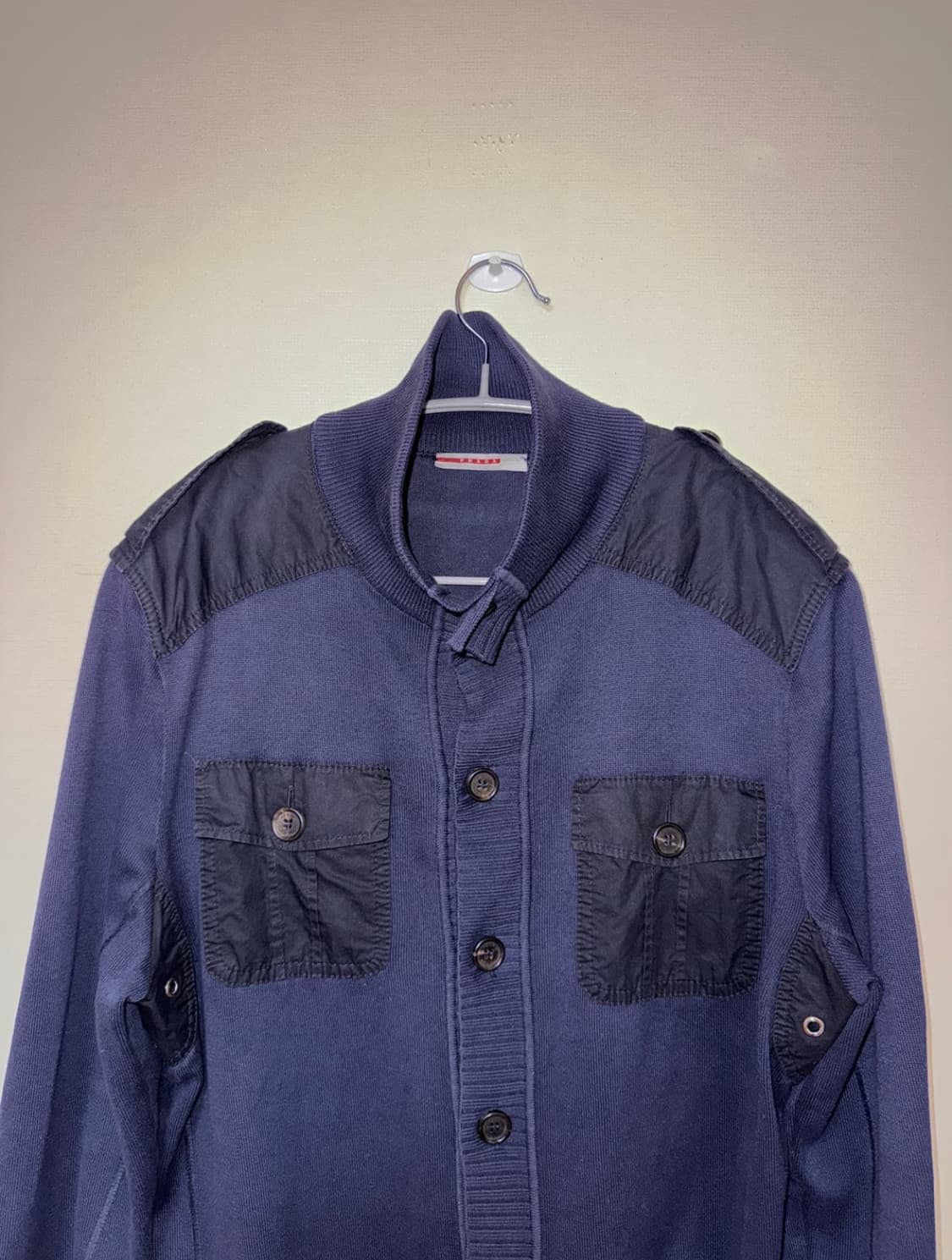 프라다 스포츠 하이넥 가디건 M 상품이미지4