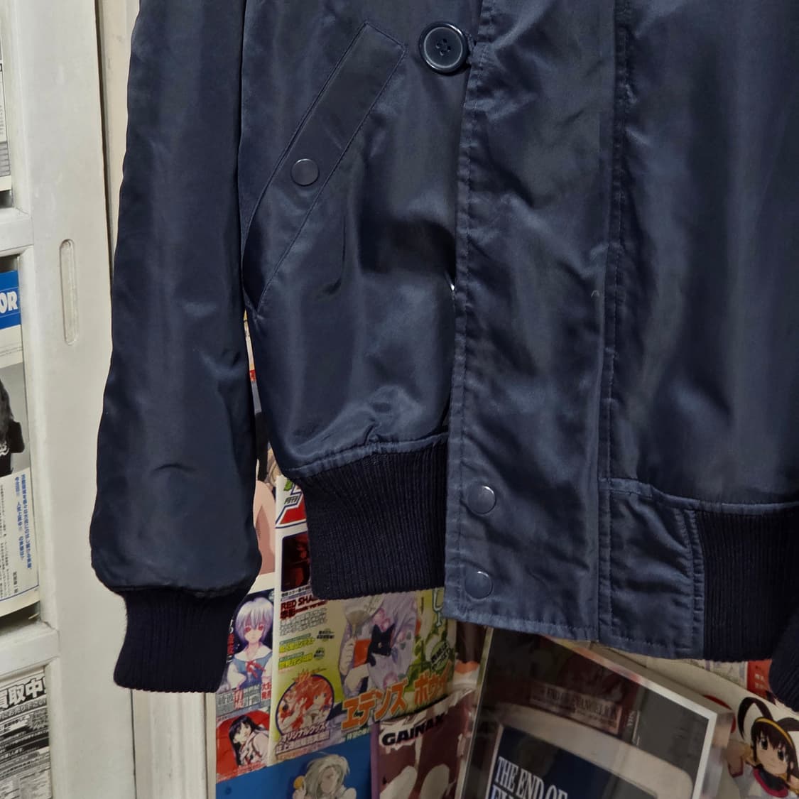 산토리 보스 커피 N2B 퍼 후드 누빔 항공 점퍼 상품이미지9