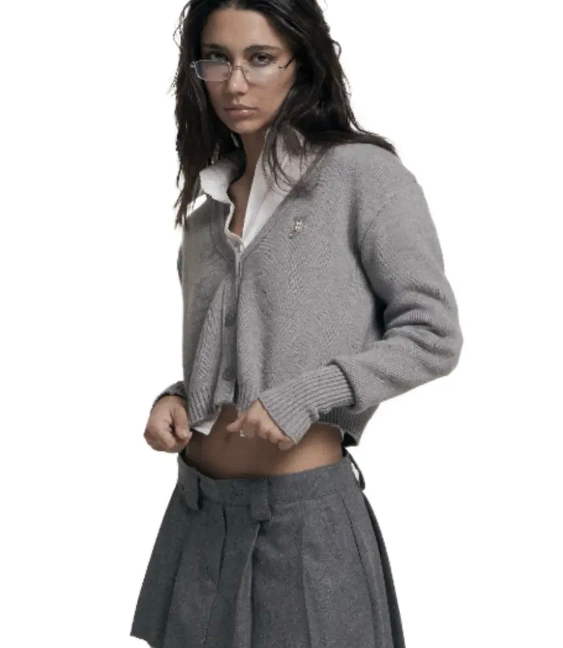 (새상품) 오도어 본 가디건 화이트 상품이미지3