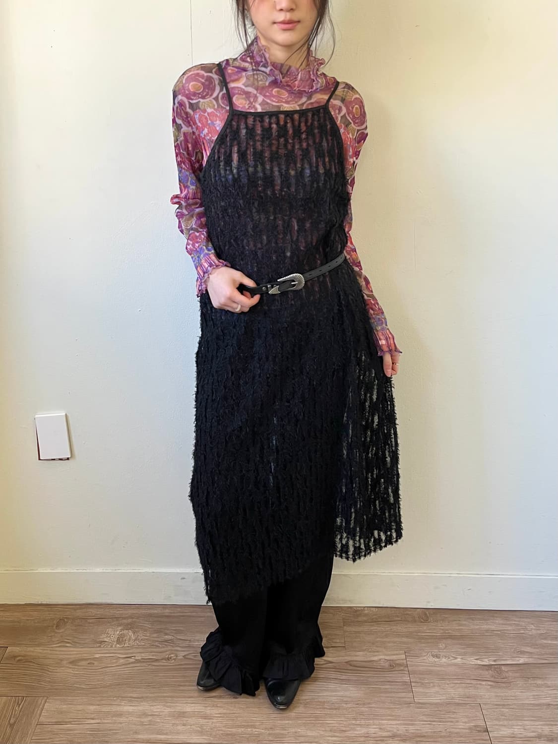 LAKOLE 시스루 롱 드레스 상품이미지4