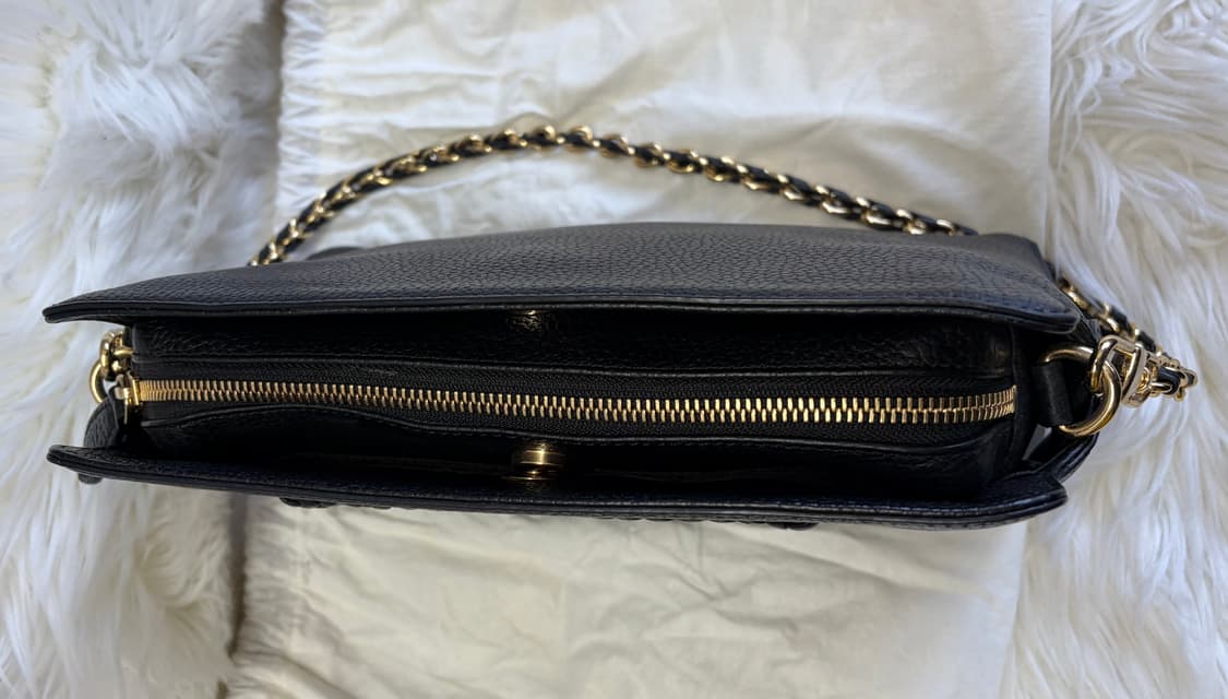 닥스 블랙 DD로고 가죽 체인 크로스백#신품급 상품이미지5