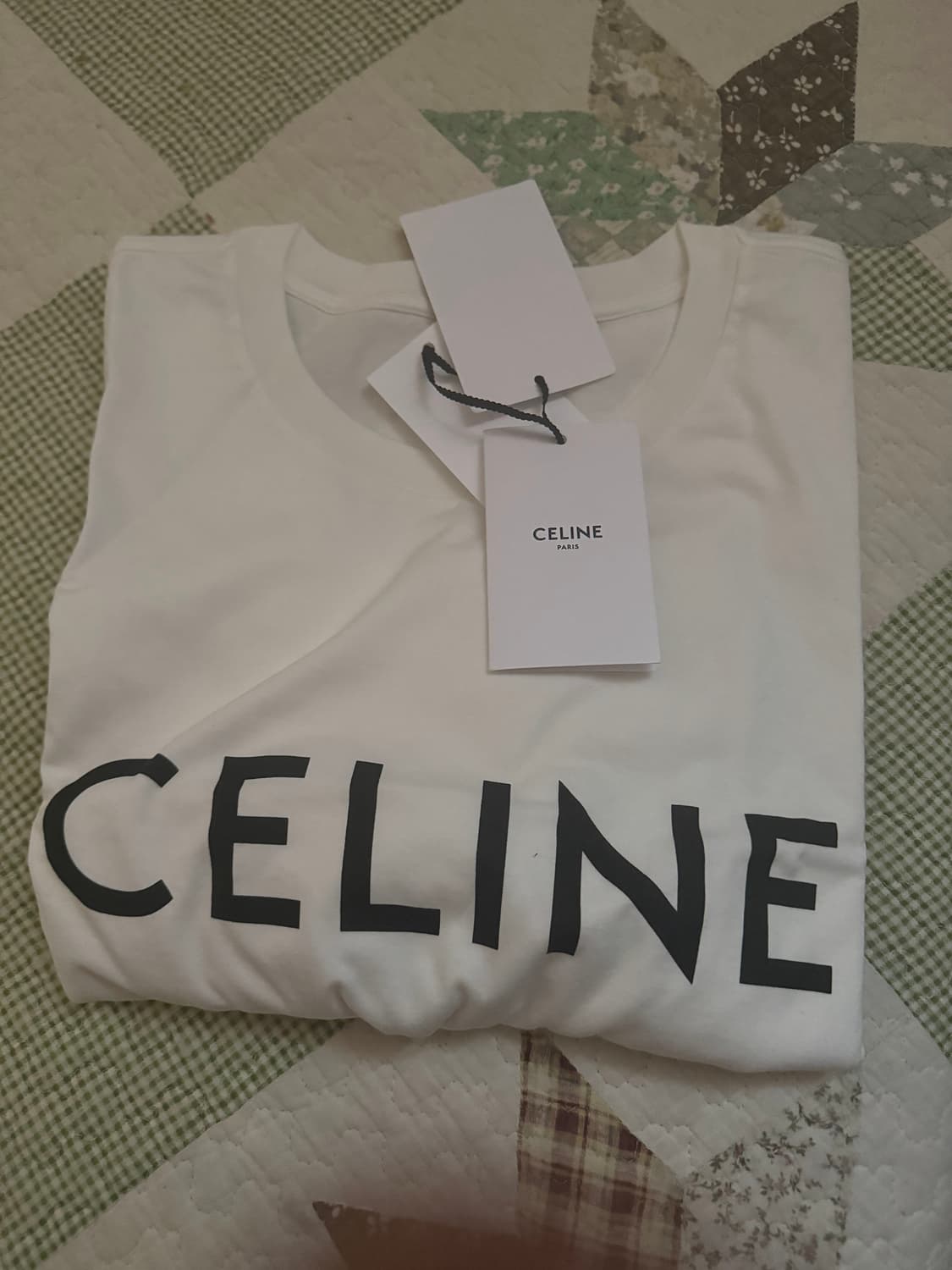 셀린느 루즈 티셔츠 코튼 저지 초크 블랙 XL 상품이미지2