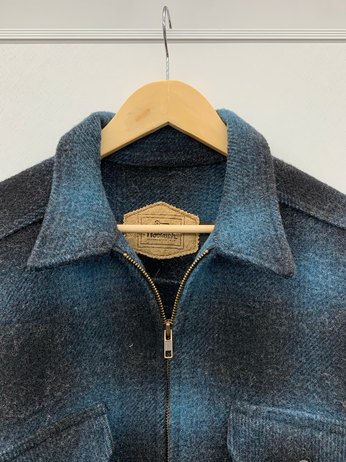 90s woolrich 옴브레 자켓 상품이미지3