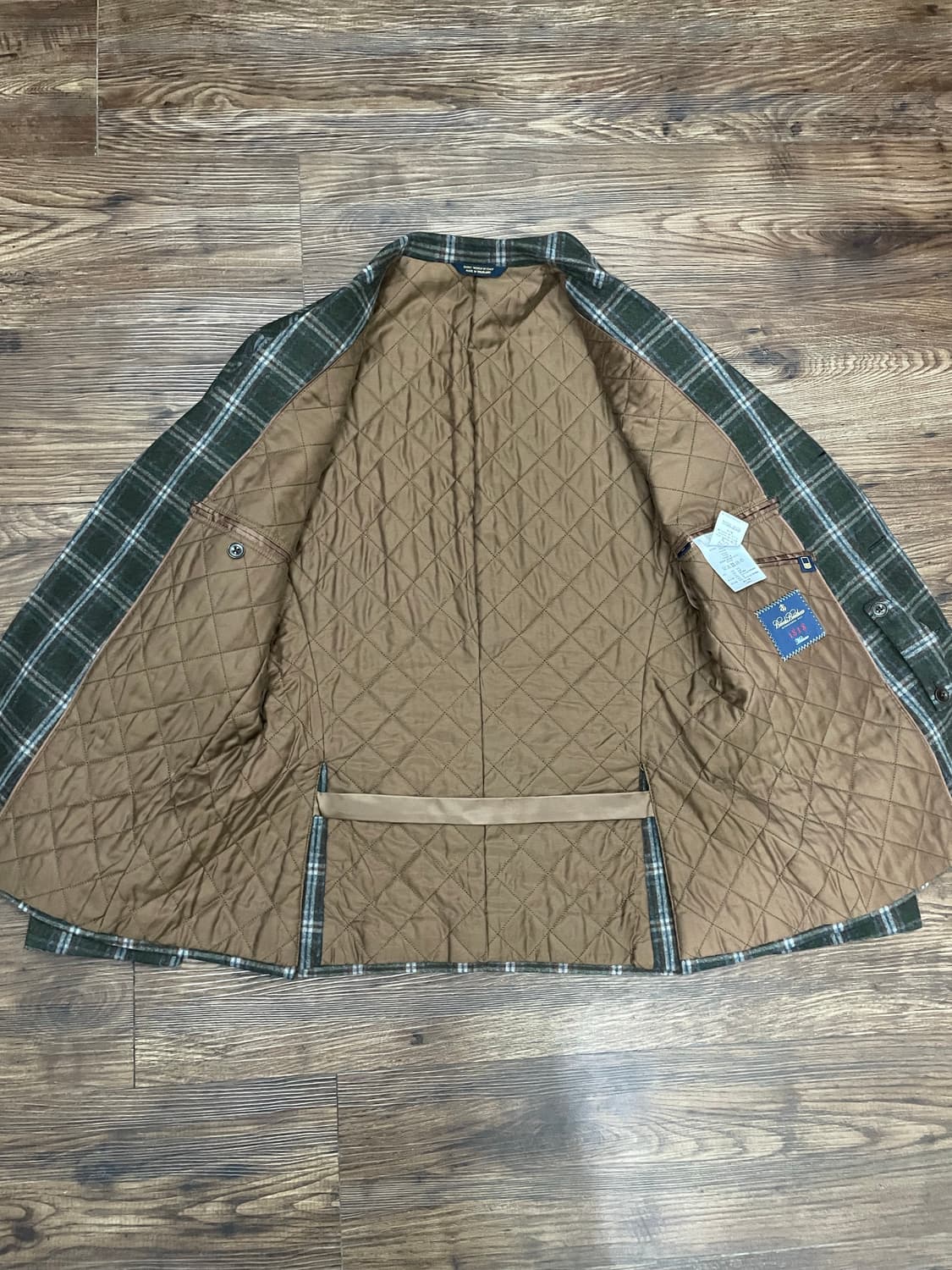 브룩스 브라더스 울 체크 블레이저 자켓 40S 상품이미지8