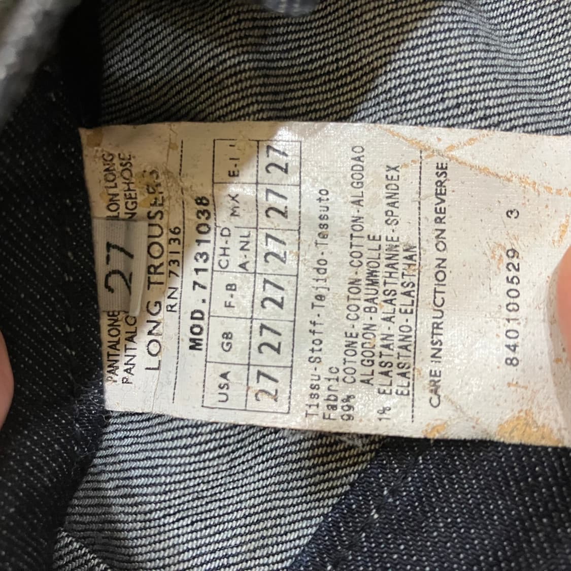 막스마라 막스앤코 블랙 부츠컷 데님팬츠 27 상품이미지5