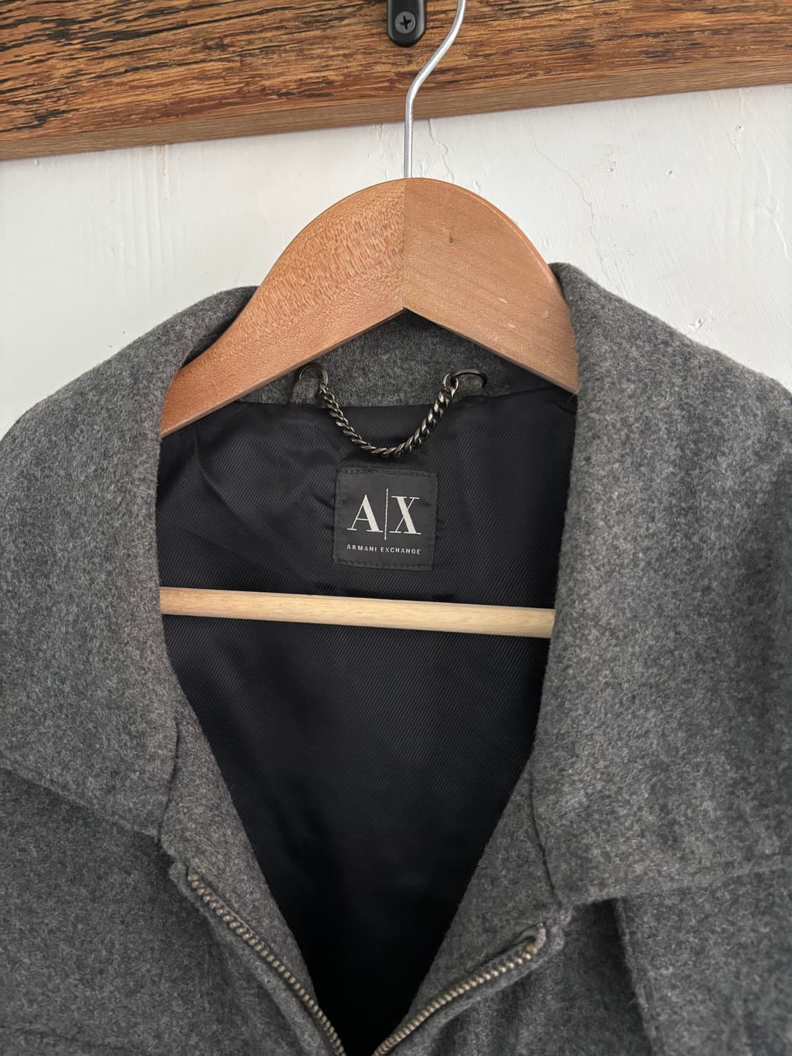 Armani Exchange 아르마니 익스체인지 그레이 울-캐시미어 혼방 상품이미지4