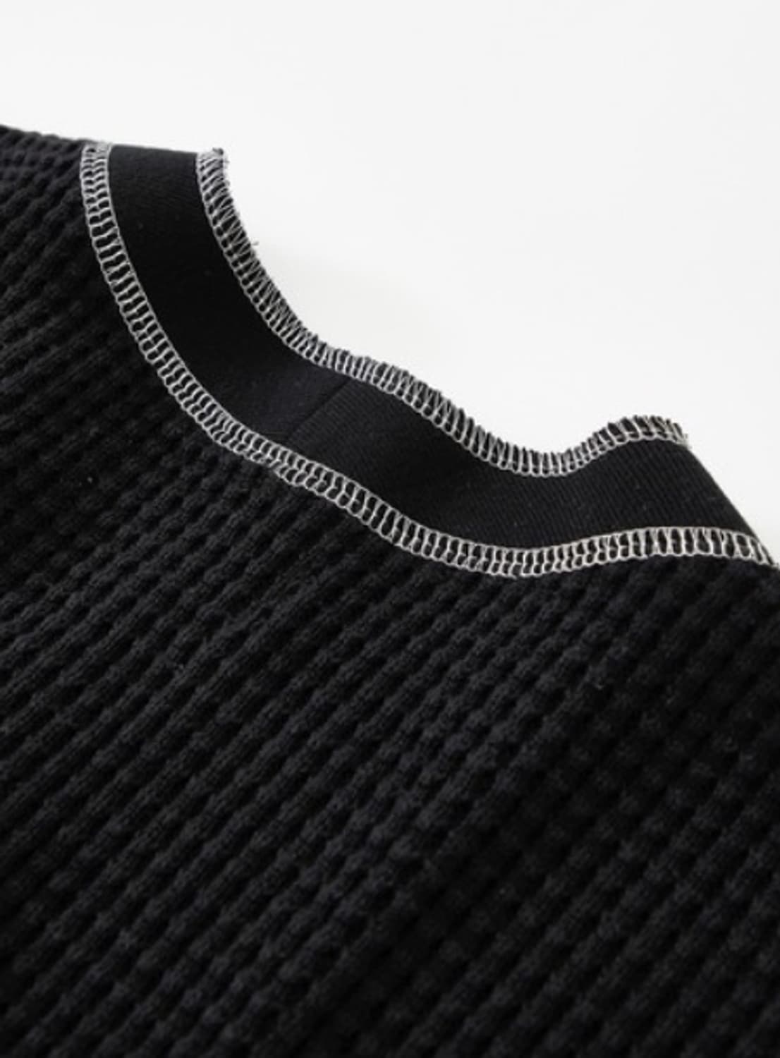 Marka 블랙 와플 가디건_2 상품이미지4