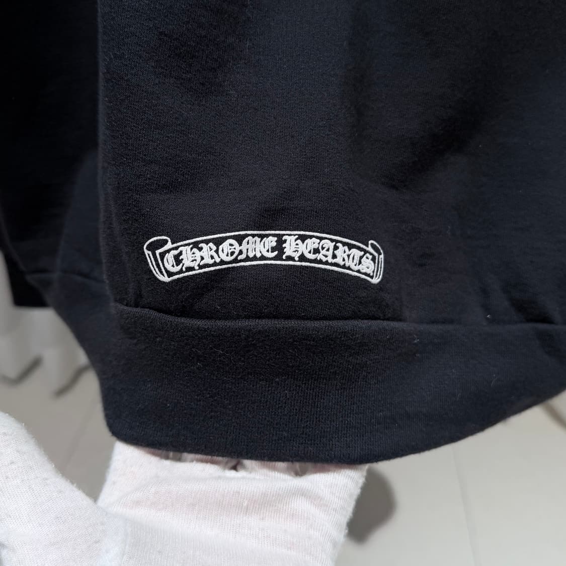 (A / XL) / 크롬하츠 홀스슈 플로랄 블랙 후드티셔츠 상품이미지7