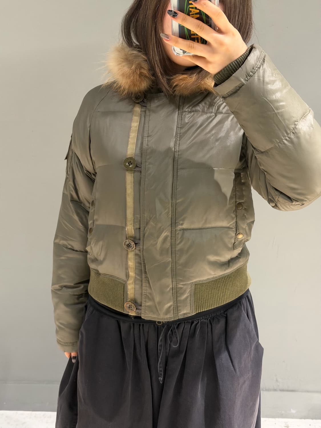 hood fur trimming n2b padding 상품이미지2