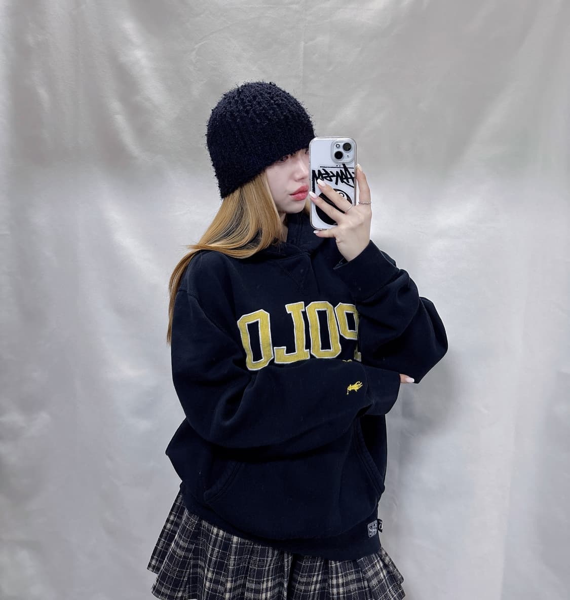 폴로 랄프로렌 블랙 빅로고 후드  상품이미지2