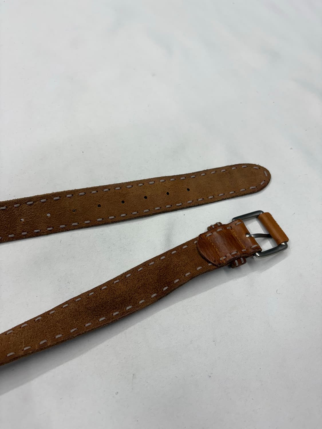 TW.bear 빈티지 웨스턴 스티치 레더 벨트 상품이미지6