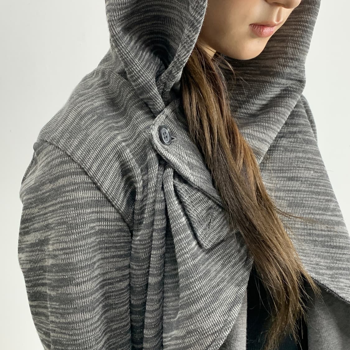 토네이도 마트 드레이프넥 후드 가디건 상품이미지6