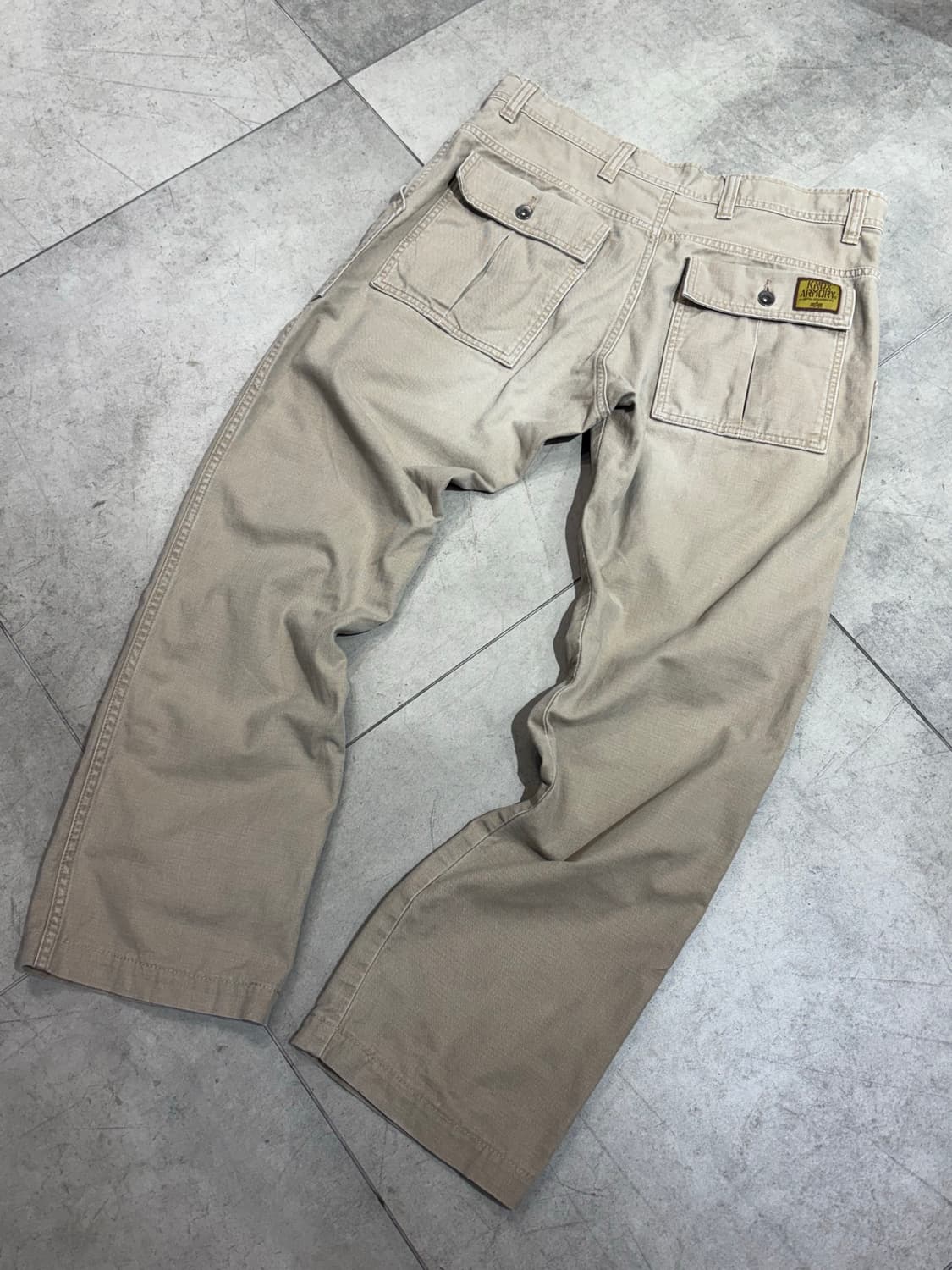 알파 인더스트리 베이지 카고 코튼 와이드 팬츠 상품이미지5