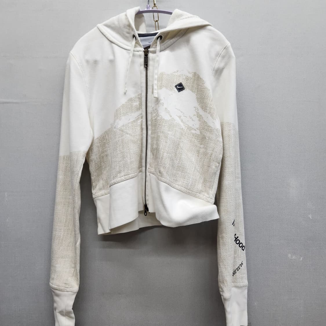 나이키 로고 크롭 투웨이 후드집업 L(M~L) 상품이미지1