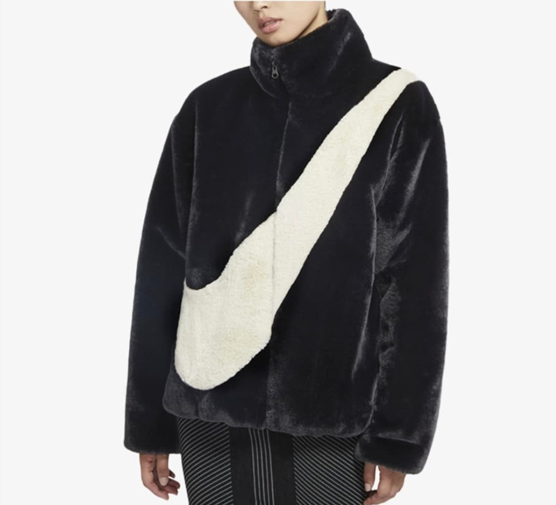 (95)여성 나이키 빅스우시 밍크 플러시 자켓 상품이미지1