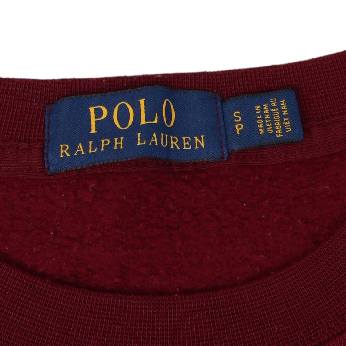 폴로 랄프로렌 버건디 엠브로이드 코튼 폴리 스웻셔츠 상품이미지8