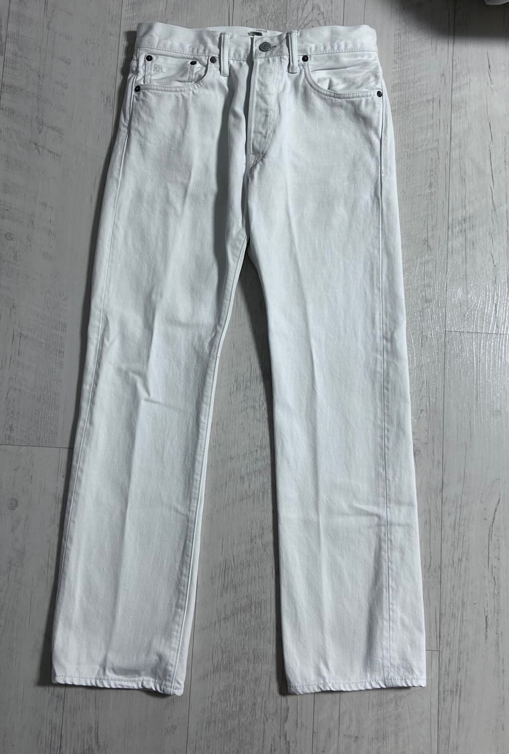RRL 스트레이트 레그 크림/화이트 데님 팬츠 29x30 상품이미지1