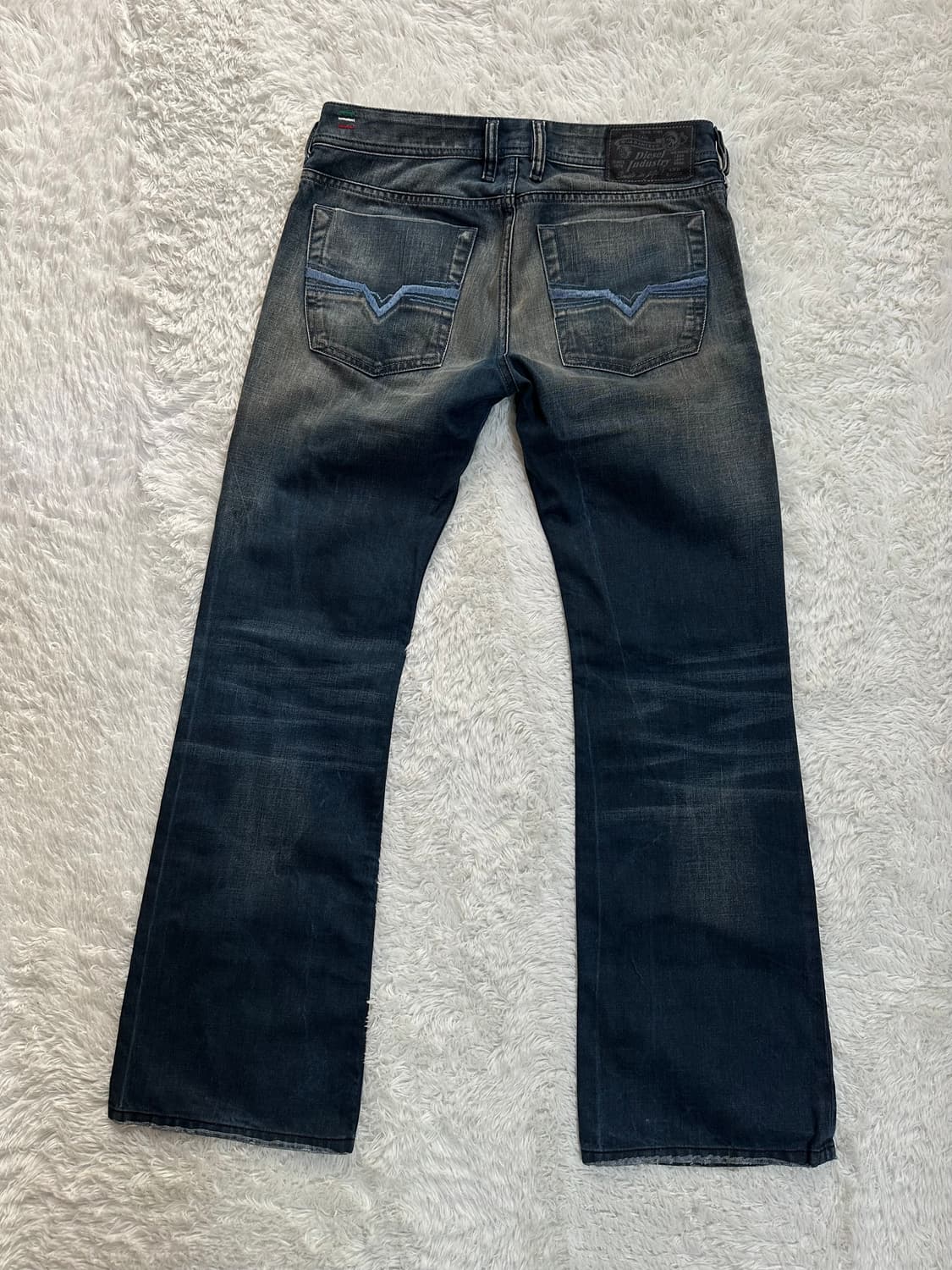 Diesel Zathan 워싱 부츠컷 데님 W29 상품이미지5