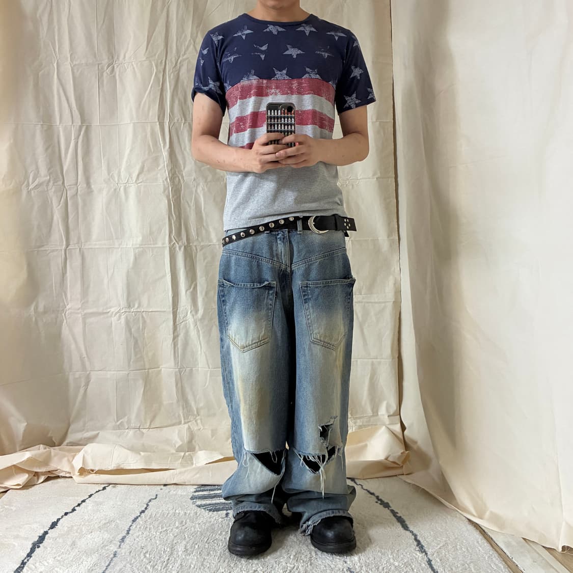 American Flag Marl Jersey T-Shirt 상품이미지2