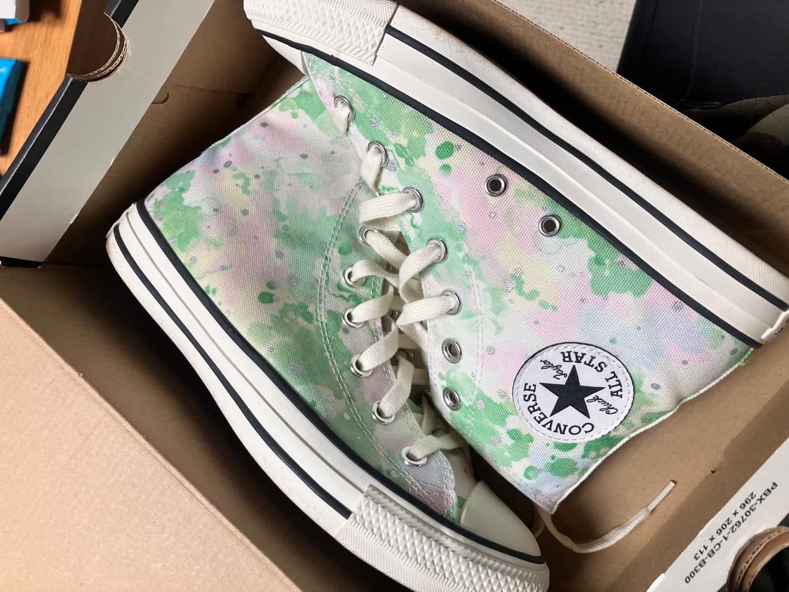 거의새것🍀컨버스 하이 245 570765C egret/spring gr 상품이미지1