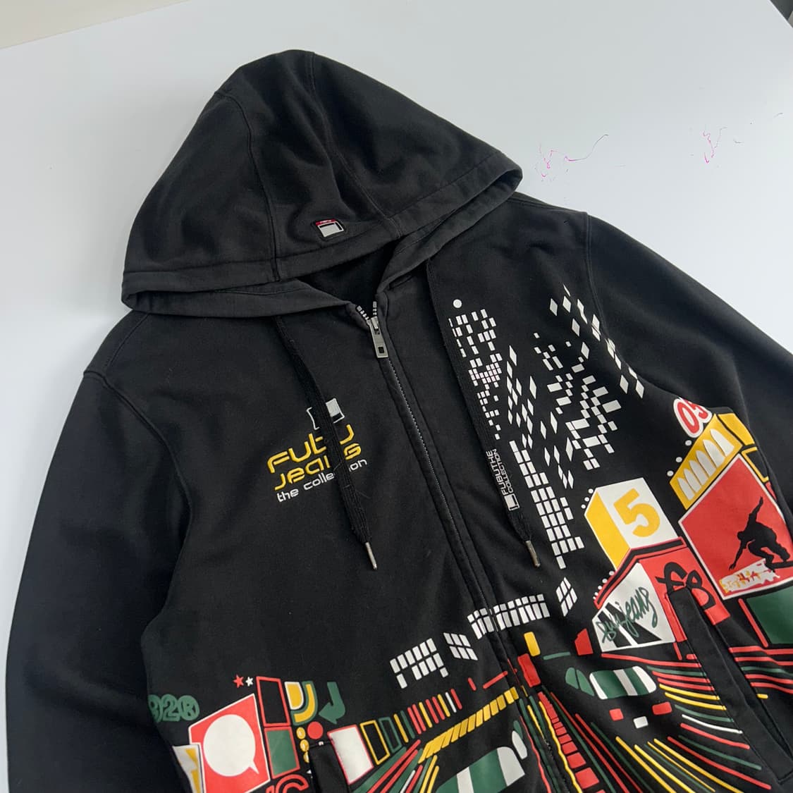 Fubu 후부 그래픽 백 로고 블랙 후드집업 상품이미지4