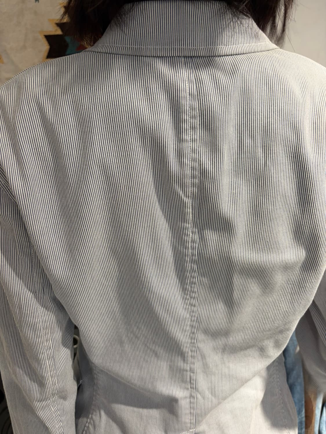 Ralph Lauren 스카이블루 스트라이프 블레이저 상품이미지4