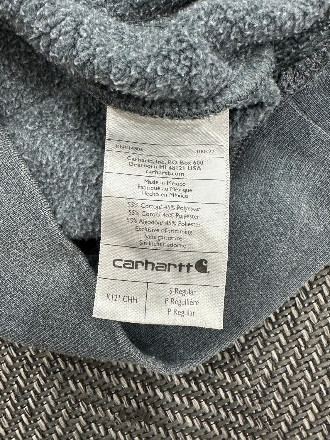 칼하트 후드티 챠콜 상품이미지5
