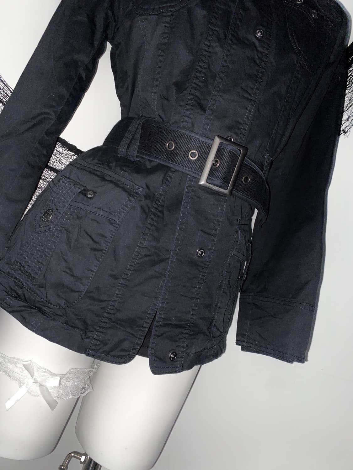 ꒰ঌ 하이넥 오네갸루 펑크 자켓 ໒꒱ 상품이미지3