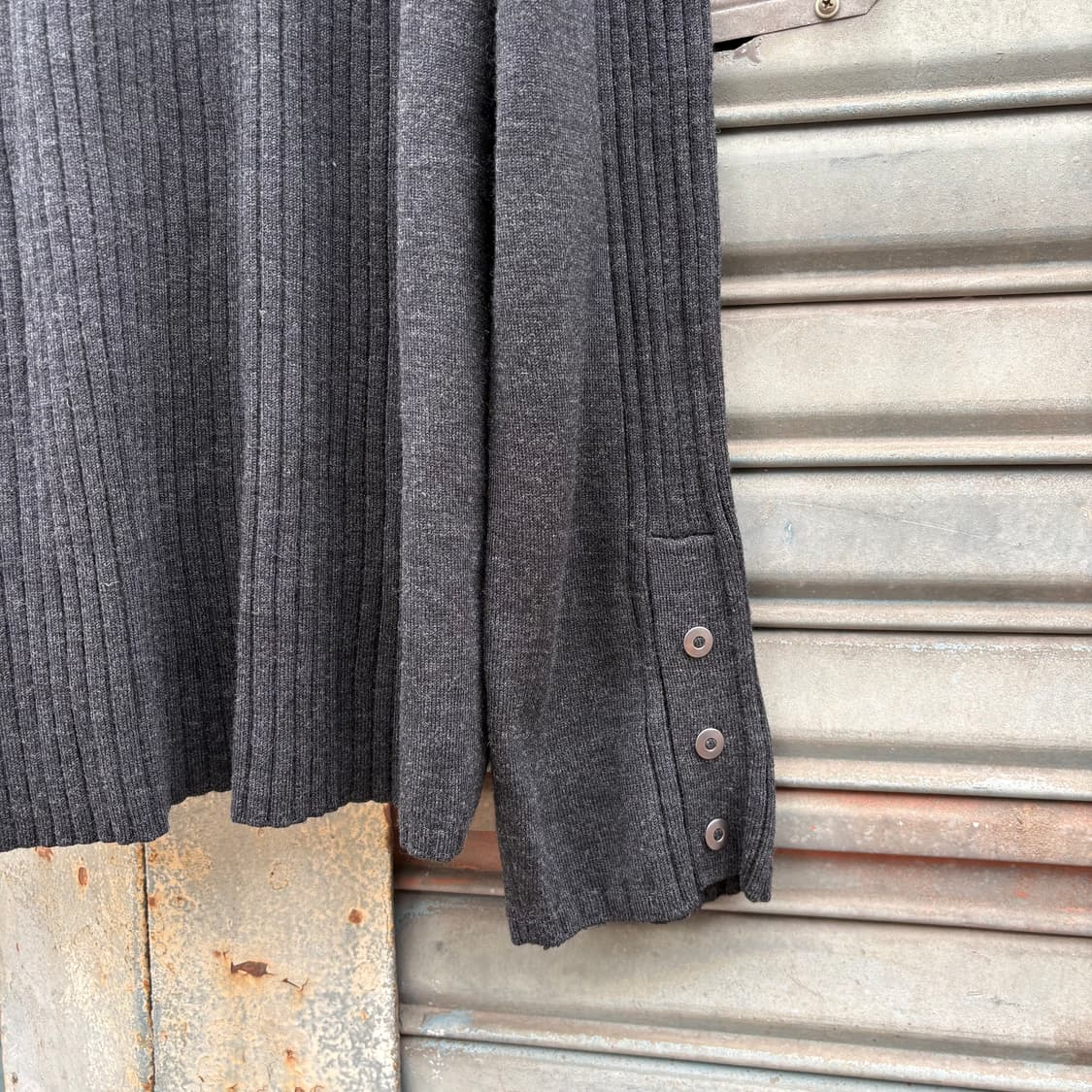 캘빈클라인 하이넥 버클 집업 니트 상품이미지6