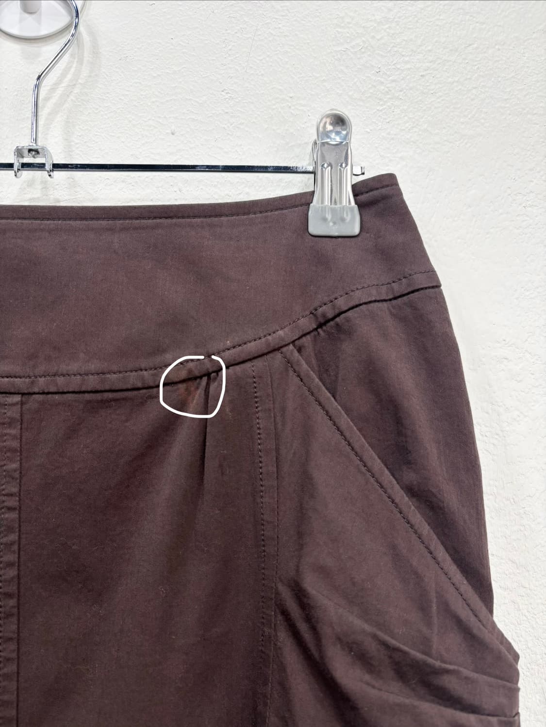 Hiroko Bis 브라운 스커트 상품이미지2