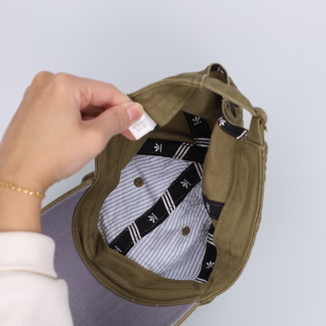[F] 아디다스 카키 볼캡 모자 1223H2 상품이미지4