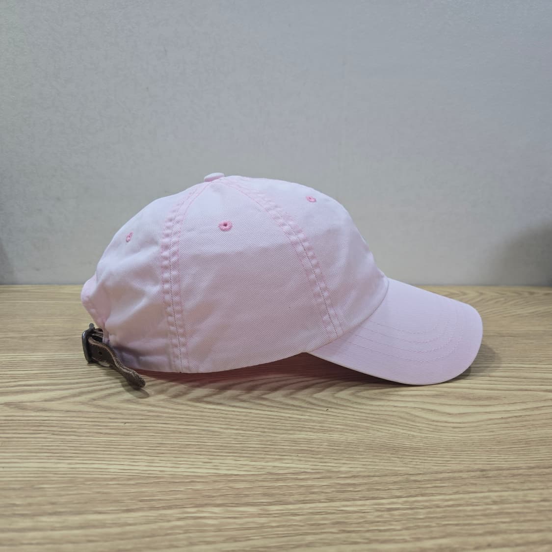OS 폴로랄프로렌 구형 가죽끈 볼캡 핑크 상품이미지4