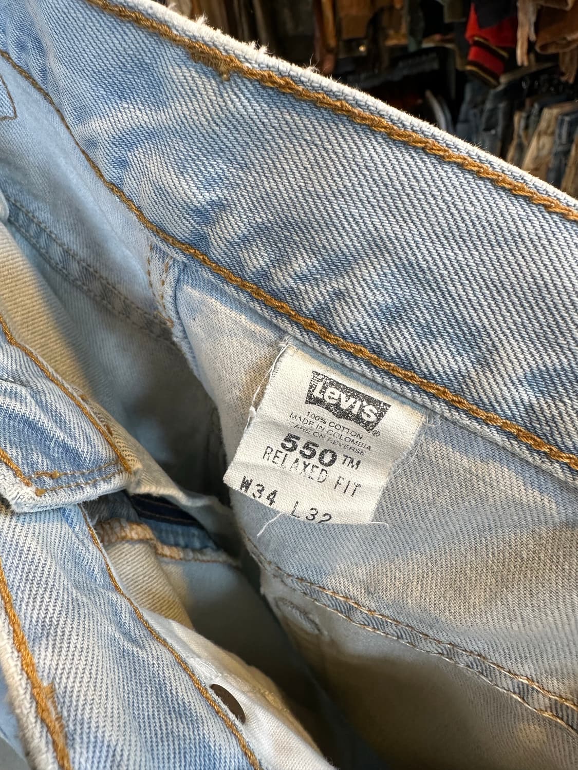 00s 리바이스550 데님 팬츠 34x32 상품이미지7