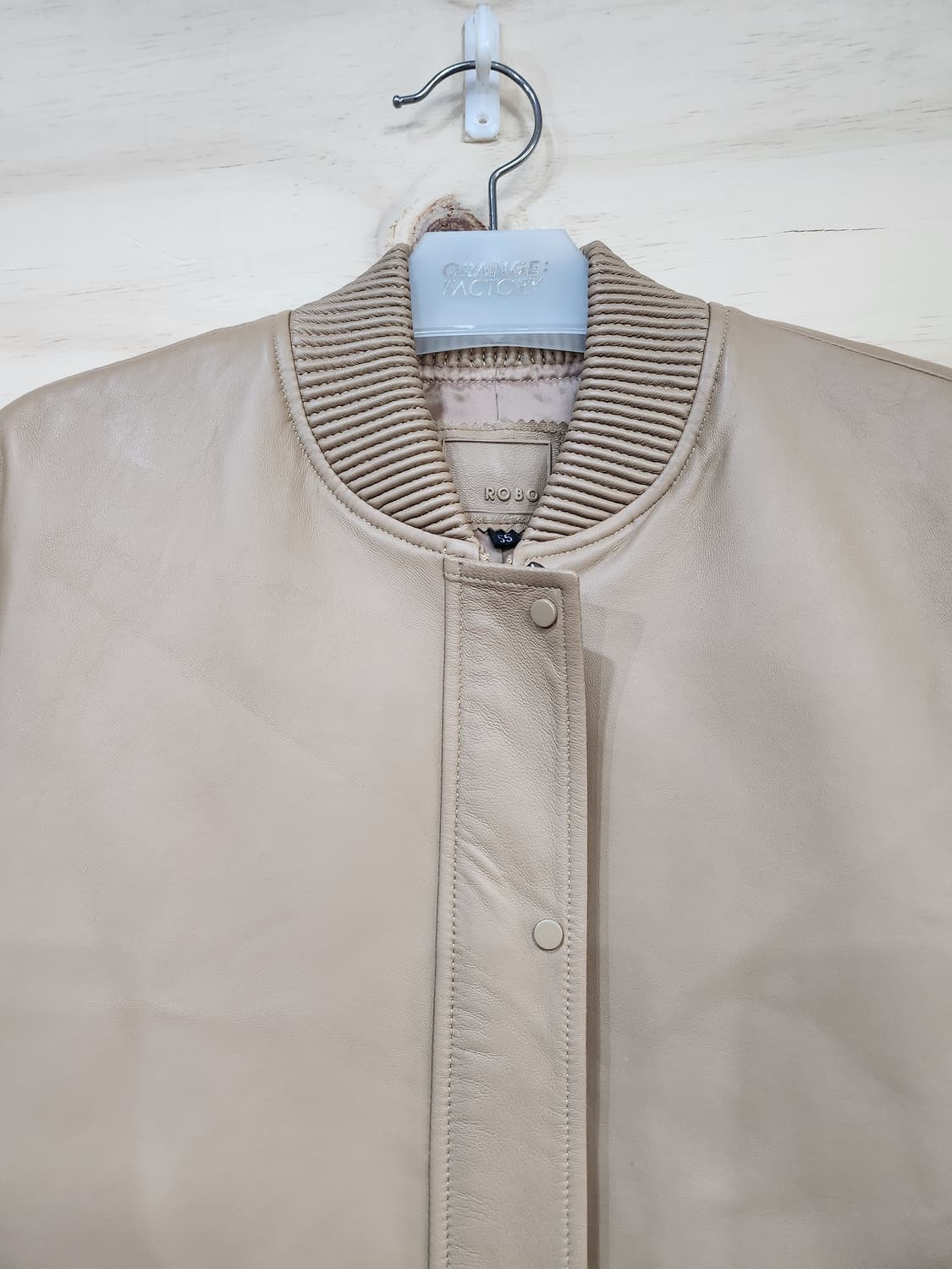 619 로보 양가죽 봄버 자켓 상품이미지4