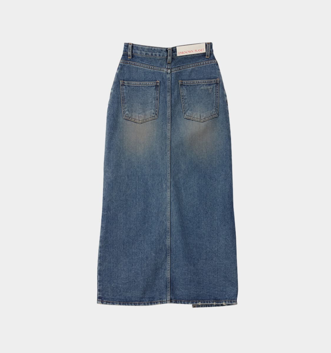 무신사 언노운 플라넷 데님 롱스커트(s) 상품이미지3