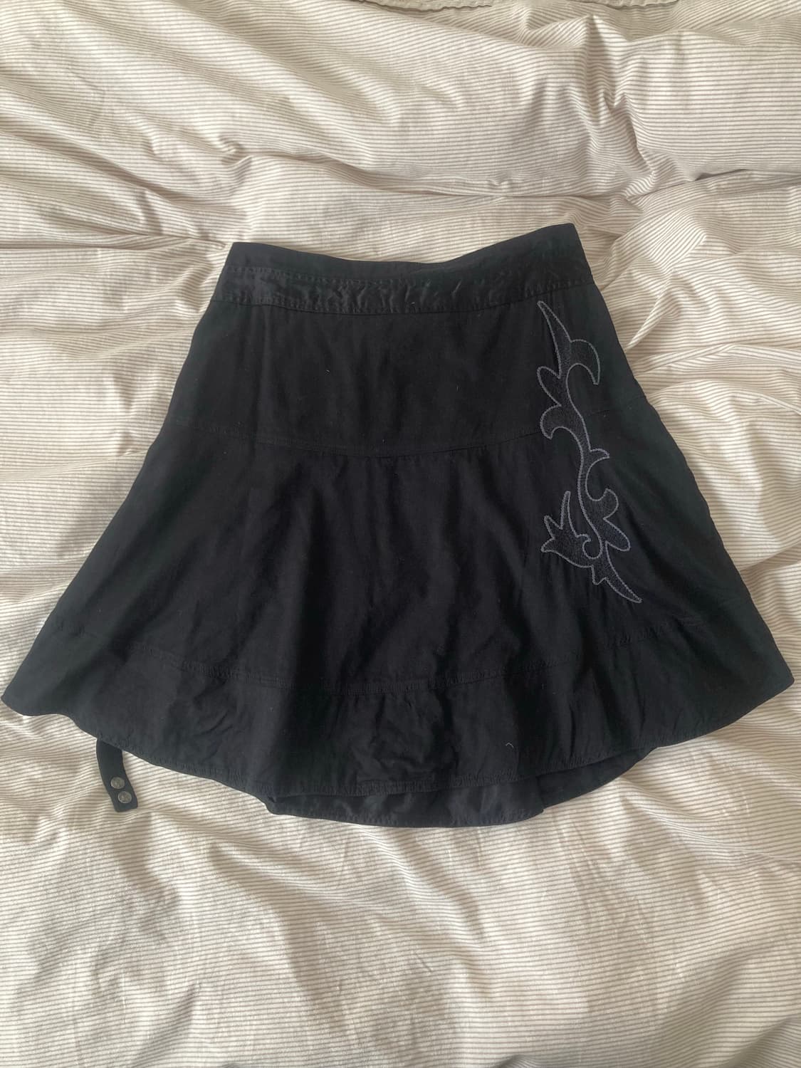 디젤 미디스커트 블랙 상품이미지2