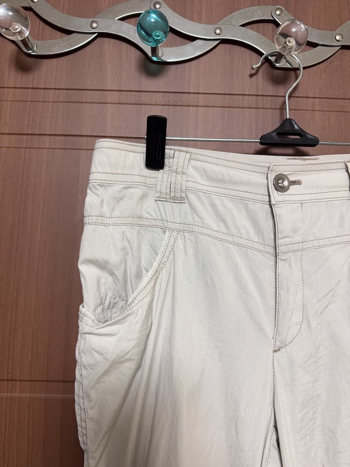 모리걸 하구미 갸루 일본 빈티지 화이트 아이보리 레이스 7부 팬츠 상품이미지2