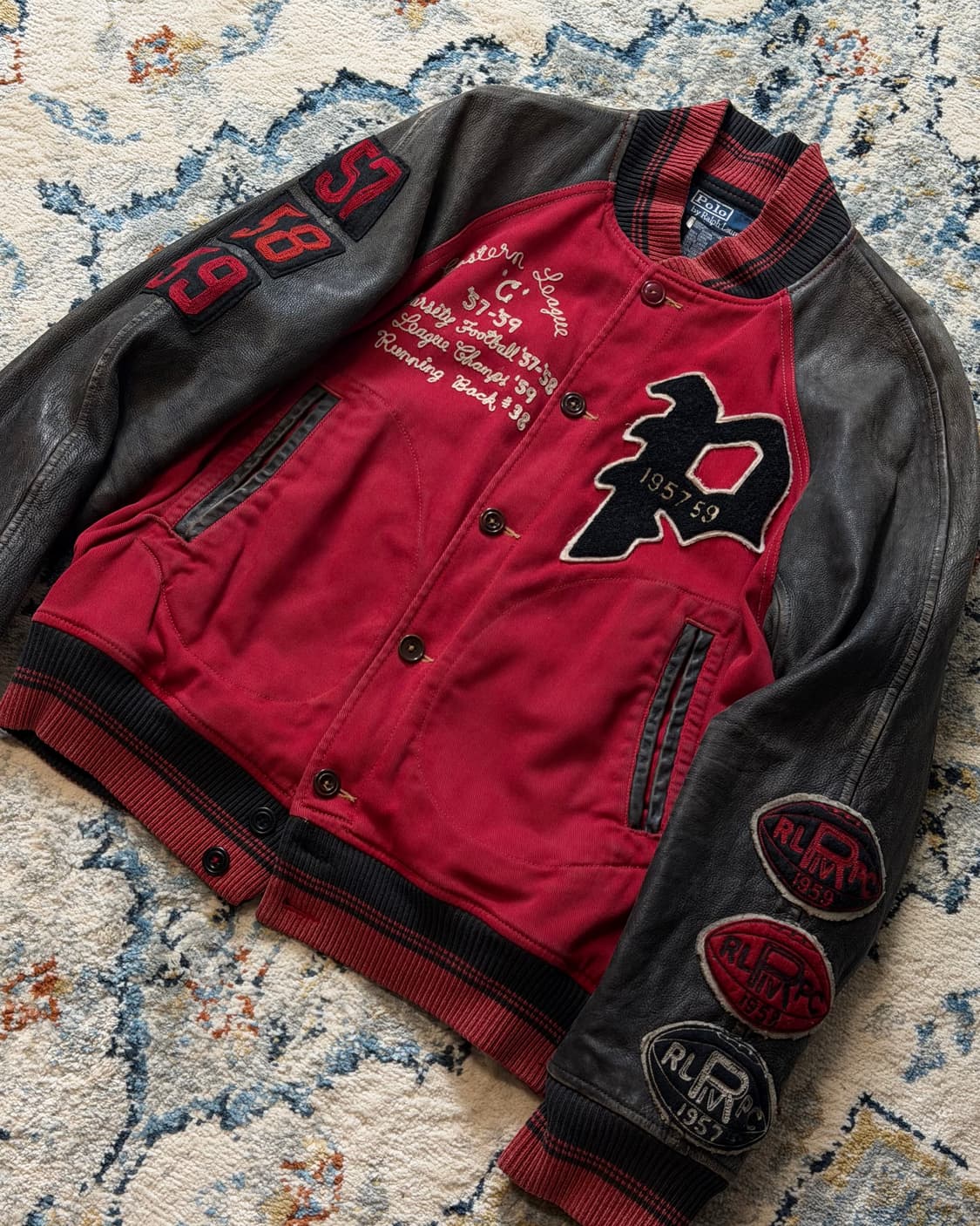 Polo Ralph Lauren Leather Varsity Jacket 상품이미지10