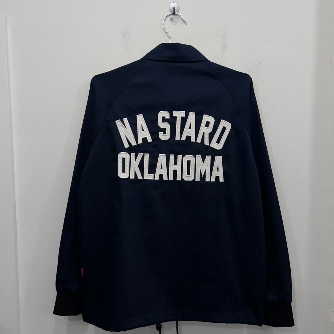 소버먼트 S 로고 코튼 래글런 카라 코치자켓 상품이미지5