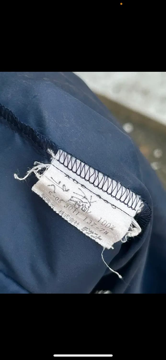 *rare* 1980s 아디다스 서독제 네이비 삼선 바람막이 상품이미지4