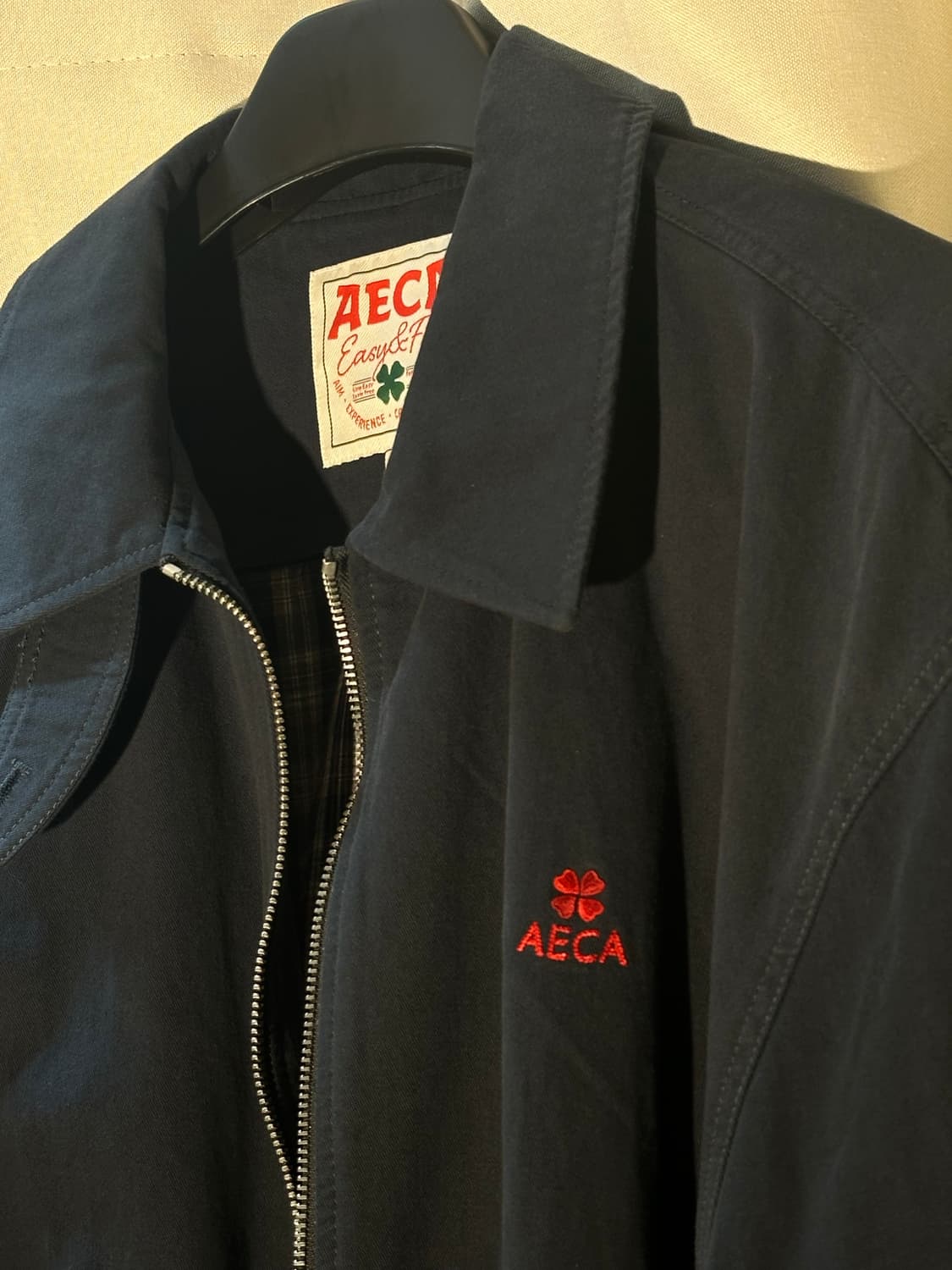 에이카화이트 _ 워시두 클로버 베이포트 자켓 네이비 L 상품이미지3