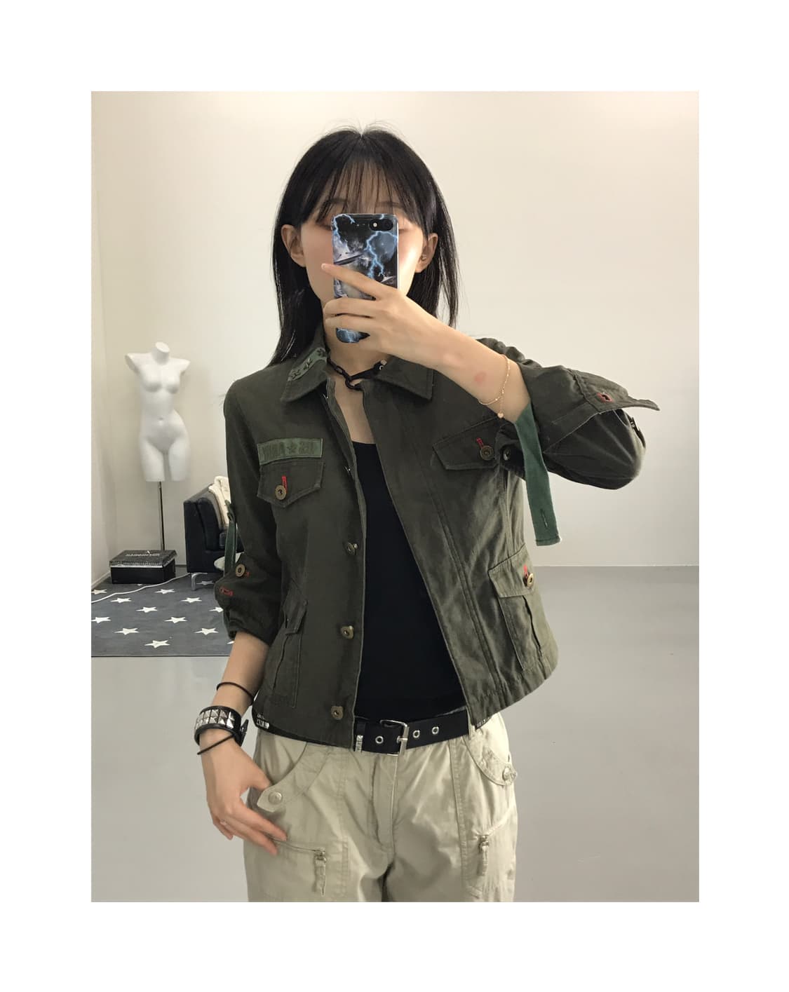 Jpn Khaki military Jacket 상품이미지1