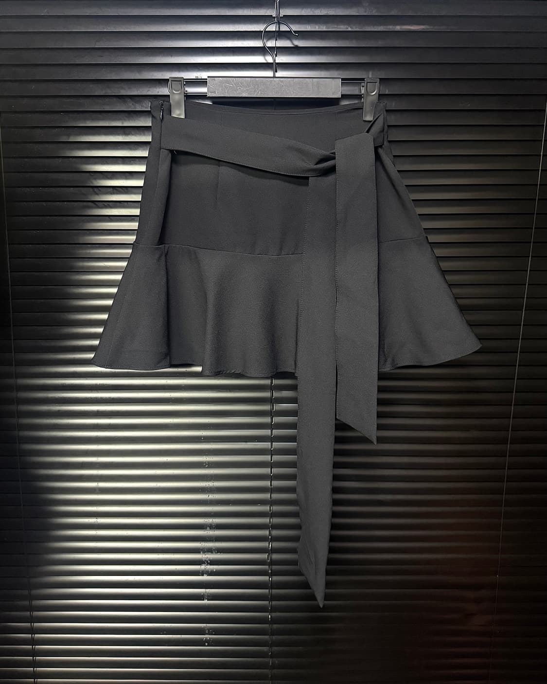 자라 리본 끈 랩 미니 스커트 치마 갸루 로리걸 고스 펑크 26 블랙 상품이미지4